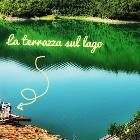 La Terrazza Sul Lago Turano Castel di Tora Exterior foto